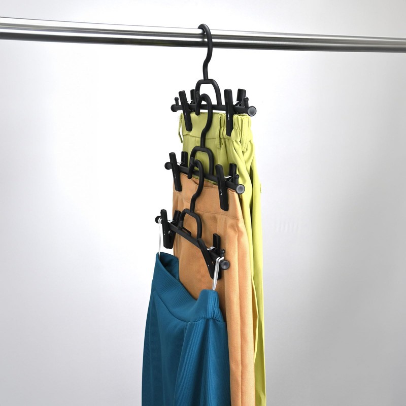 Sawafuji BOJ-03 Bottom Hanger, Connected, Set of 3, Black, Width