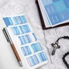 Laminated Blue Bible Tabs,Bible Journaling Supplies,Bible Study Tabs for Women