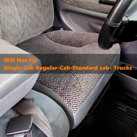 SecosAutoparts Driver Bottom and Foam Cushion Replacement Seat Cover Fabric Cloth Compatible with Dodge Ram 1500 2500 3500 4500 5500 1998 1999 2000 2001 2002