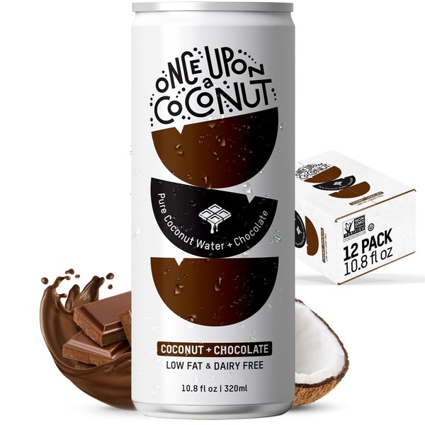 Once Upon a Coconut Chocolate Coconut Water - Low-Calorie, All-Natural