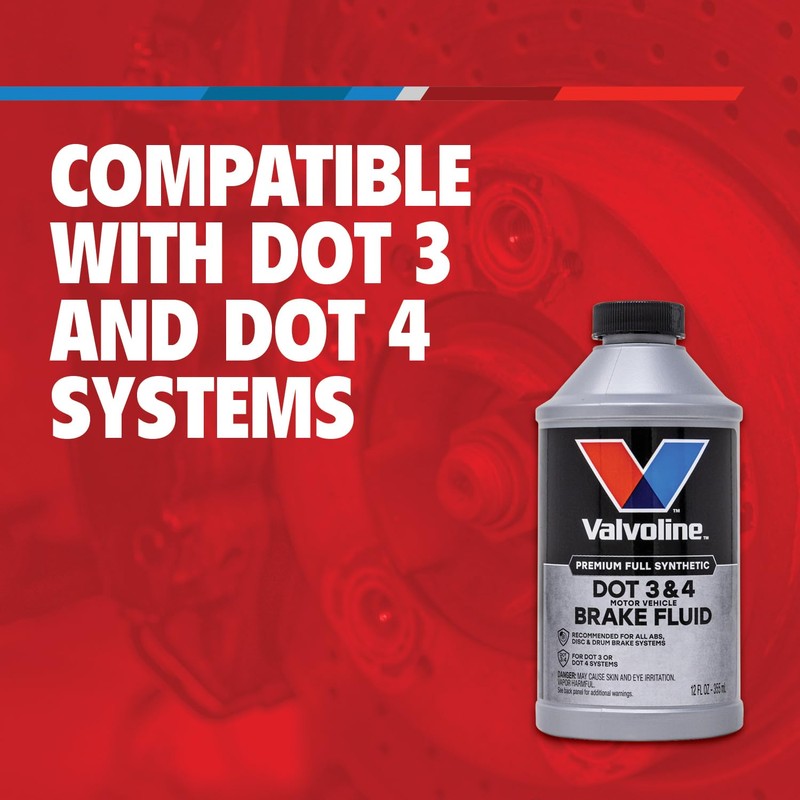 Valvoline DOT 3 & 4 Synthetic Brake Fluid with High
