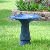 Arcadia Garden Products Fiberclay Bird Bath Outdoor Garden Decor, Antique