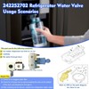 Refrigerator Water Inlet Valve Replacement for Frigidaire Electrolux Crosley, Plastic