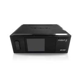 Xsarius AIMAX OTT BT 4K UHD Android 8.0 TV IP Media Player H.265 HEVC, 16GB Flash, 2GB DDR4, Bluetooth Remote Control, 2.4/5GHz Dual WiFi, 1.77 Inch TFT LCD, Google Play, Premium TV, Black