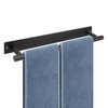 BathAce Self Adhesive Towel Bar, 16 Inch Square Towel Racks