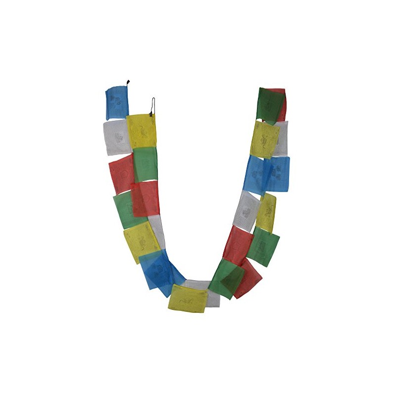 Tibetan Buddhist Fluttering Cotton Prayer Flags (Lungta) Mantras And 5