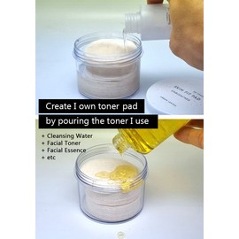 Urban Leaves 100% Pure Cotton Facial Pads – 65mm Diameter, Unbleached, Non-Fluorescent, Vegan Certified – with Tongs – Soft Toner Pads for Sensitive Skin, Cleansing & Makeup Removal – Made in Korea