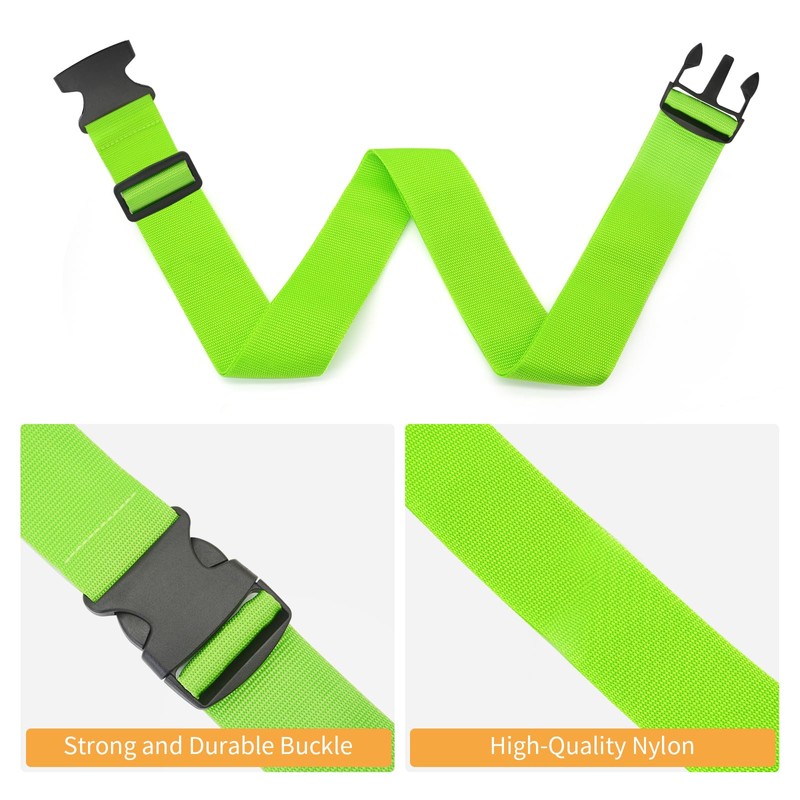 BILIONE 4 Pack Luggage Straps 79" Long Belts Keep Suitcase