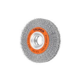 Truper CA-106, Carda para esmeril, de alambre ondulado 6", calibre 0.35 mm, espesor 1 1/8"