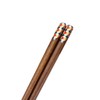 Tanaka Chopsticks Shop Sepia Retro Chopsticks 9.1 inches (23 cm), Pattern, Anti-Slip, Easy to Grip, Non-Slip, Wood, Made in Japan, Non-slip, Children's Natural Wood, Stylish, Cute, Design, Easy to