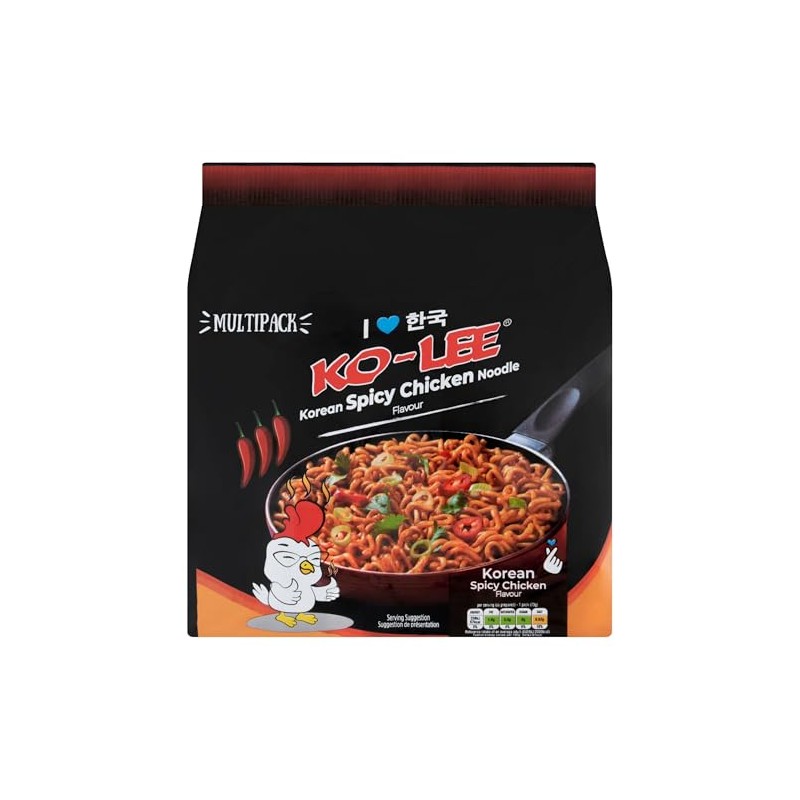Ko-Lee Korean Spicy Chicken Flavour Noodle 4 x 70g