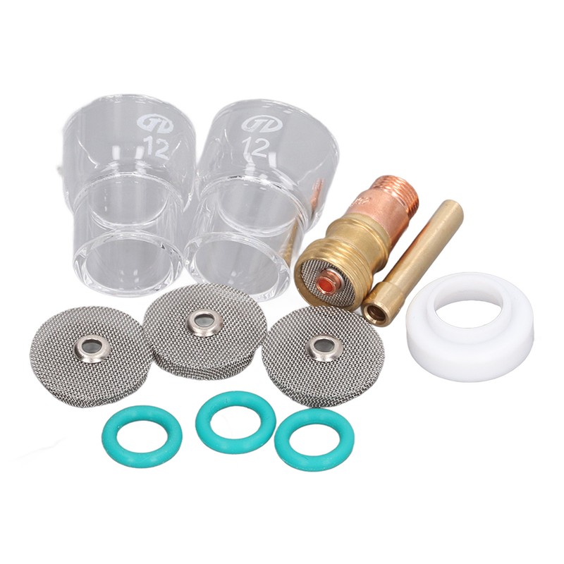 11Pcs Welding Gun Accessories Tig Welding Torch Glass Cup Collet