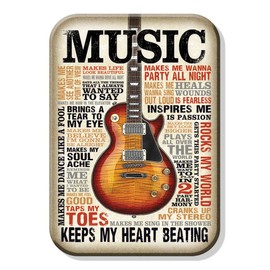 Desperate Enterprises Music Inspires Me Refrigerator Magnet - Funny Magnets for Office, Home & School - Made in The USA