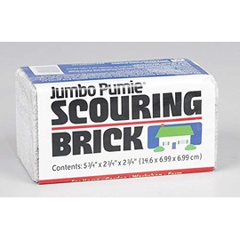 US Pumice, Set of 3, Jumbo Pumie Scouring Brick, Hand Safe, 5.75" x 2.75" x 2.75", Pack of 3