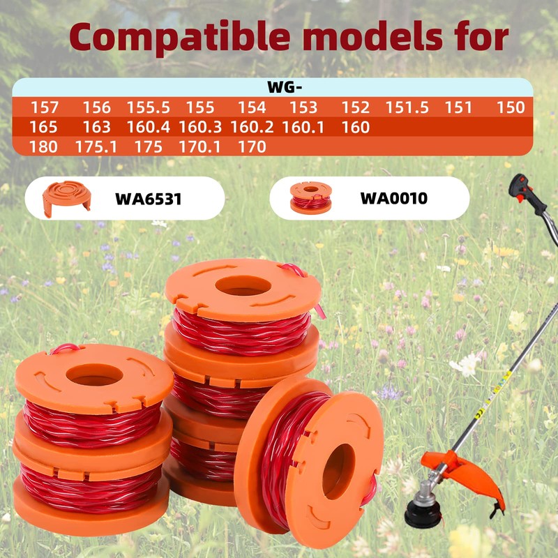 CYWVYNYT 6 Pack WA0004.1 Grass Trimmer Line for All 20