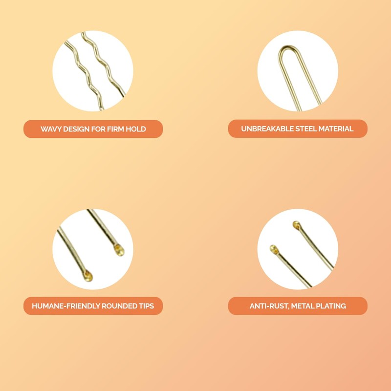 Biribila 60 PCS - U Shaped Hair Pins For Buns,