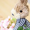 com-four® Flower Stake in Rabbit Design - Cute Rabbit Head