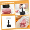 NOLITOY 1set Non-Stick Burger Press with Patty Papers Ergonomic Hamburger