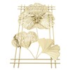 Ginkgo Leaf Wall Hanging Decor Metal Iron 3D Golden Ginkgo