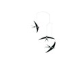 3 Swallow Hanging Mobile - 20 Inches - Premium-Grade Cardstock