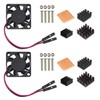 Easycargo Raspberry Pi 4 Heatsink Fan Kit, Cooler Fan Heatsink