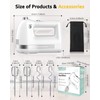 Z-DESDEMONA Electric Hand Mixer, Powerful Hand Mixer Electric Handheld with