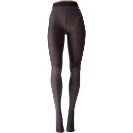 HUE Women's Super Opaque Sheer to Waist Tights Graphite Heather Grey sz 2 Den 90