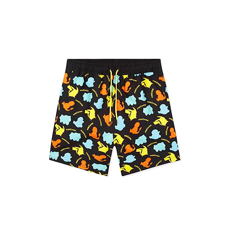 Pokémon Swim Shorts for Boys (9-10 Years, Black)