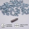SKIR'CO (Pack of 100) Zinc Plated Euro Screws 5.8 x