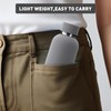 Exllena Small Water Bottle 12oz with Clip, Double Wall Stainless