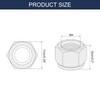 sourcing map 35Pcs M4 x 0.7 Nylon Insert Hex Lock