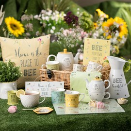 English Tableware Company Bee Happy Bee Mine Creamer Milk Jug 200ml