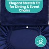 High-Back Chair Covers for Dining Room Chairs – Spandex Stretch,
