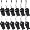 Frienda Black Lanyard Plastic Whistles Referees Fans Cheer Student Whistles