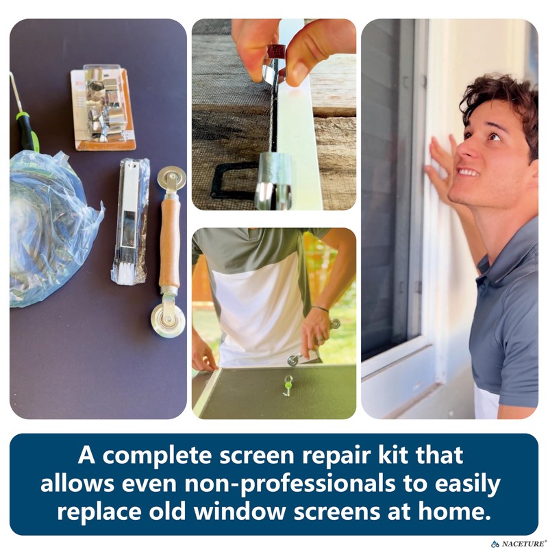 Screen Door Tool Kit - 20 Pieces Screen Installer Clips