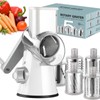 Ourokhome Rotary Cheese Grater with 5 Interchangeable Blades Kitchen Utensils