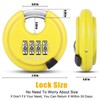 DELSWIN 4 Digit Combination Disc Padlock with Hardened Steel Shackle
