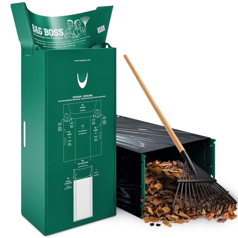BAG BOSS Lawn & Leaf Bag Holder Stand | Fits