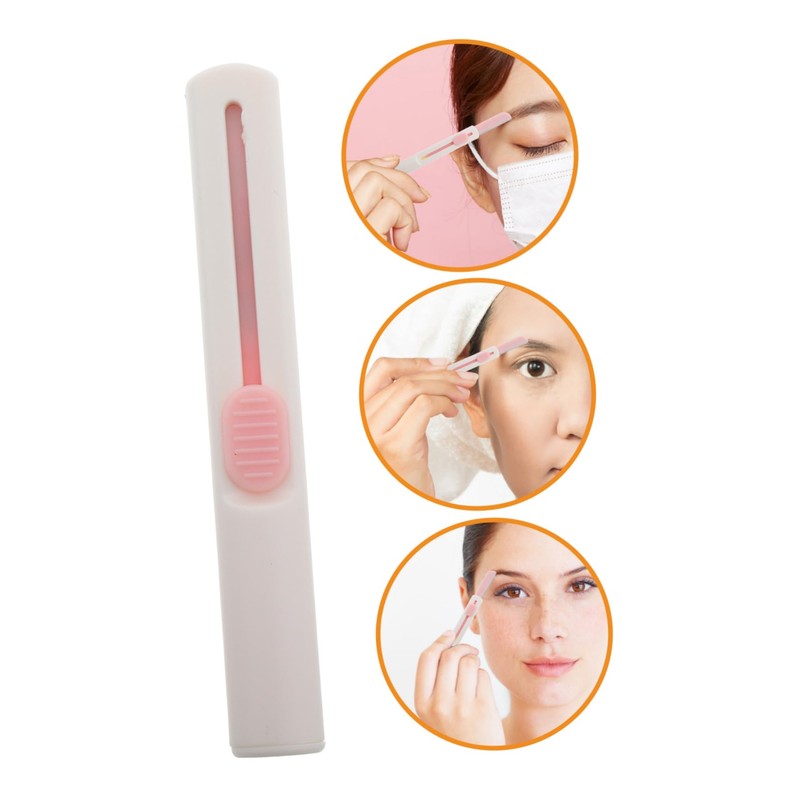 Baluue Stainless Steel Eyebrow Razor Set 3pcs Sliding Razor for