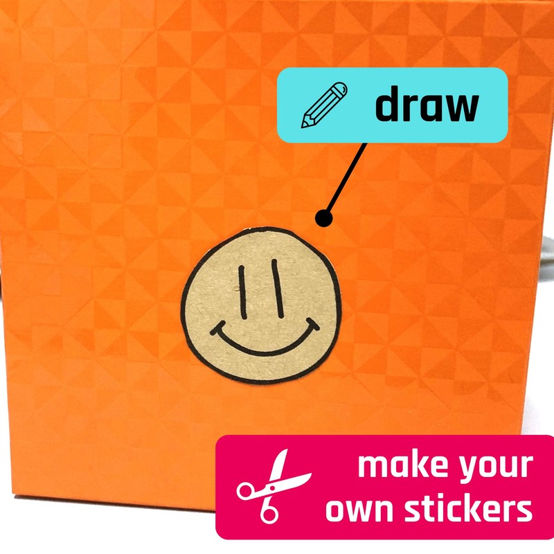 30 Sheets, Kraft Sticker Paper Labels, Laser/Inkjet Printing - Letter