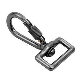 CS PRIORITY Aluminum 1 inch Base Mount Connector for Sports Accessories Metal Security Lock Quick Release Buckle for Shoulder Strap Mount Carabiner Hook (Hook Bright)