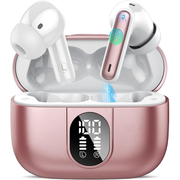 AI Language Translator Earbuds Real Time, 40H Bluetooth 5.3 Translator