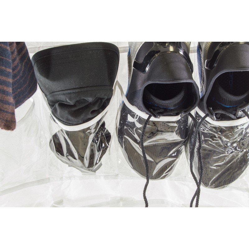 SciencePurchase Hanging Shoe Organizer with 24 Pockets (Holds 12 Pairs)