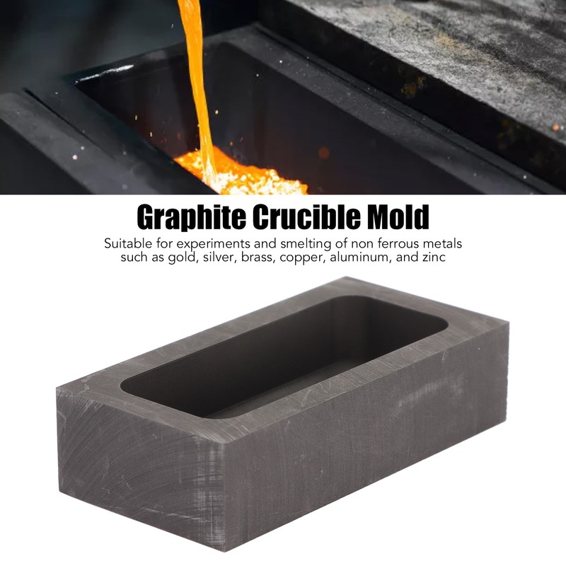 Graphite Ingot Mold Rectangular Refining Mold for Melting Casting Metals