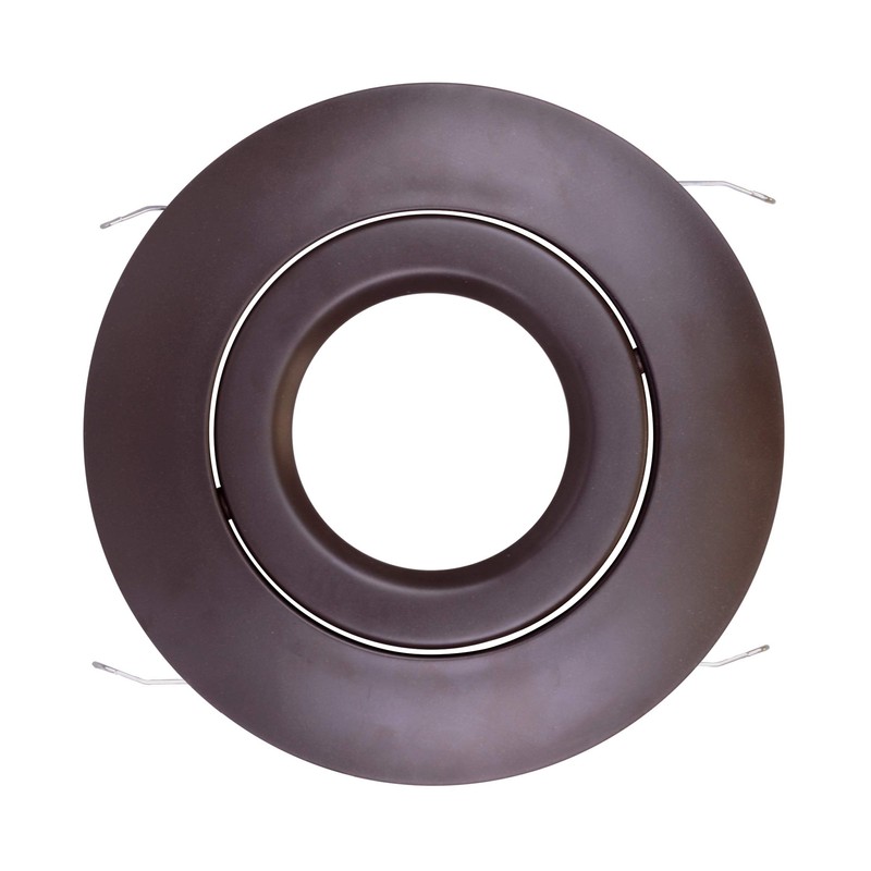 NICOR Lighting 6 inch Oil-Rubbed Bronze Recessed Gimbal Ring Trim,