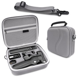 GHORA Case for DJI OSMO Mobile 7P, OSMO Mobile 7, Portable Storage Bag for OSMO7 OSMO7P Gimbal Stabilizer Accessories, PU Hard Protective Case Shoulder Bag