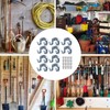 Ieron DIY 10 Pack Tool Hanger Hooks Set, Wall Hooks