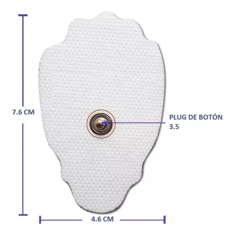 Physio Electrodos Broche 20 Pz Fisioterapia Electroterapia Tens/ems
