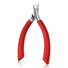 Nail Clippers for Thick Nails Toenail Clippers Professional Toe Nail Clippers Stainless Steel Nail Clipper Ergonomic Toenail Scissors for Women Men Elderly (Red)