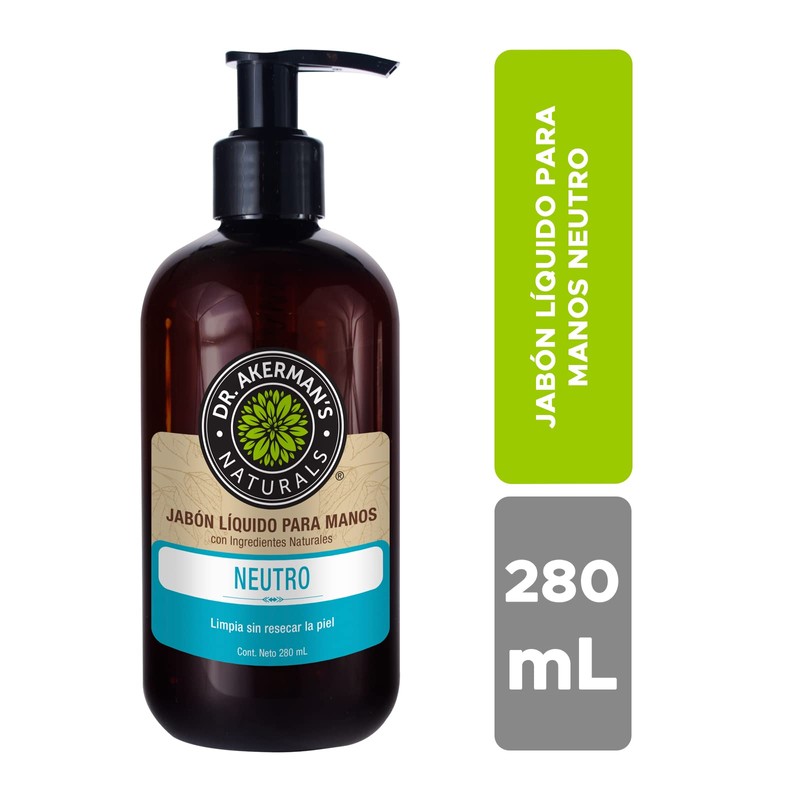 Dr. Akerman´s Naturals Jabón Líquido para Manos Humectante con Pantenol